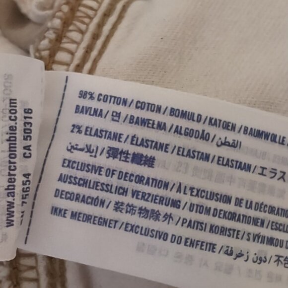 3/$20 Abercrombie & Fitch Chino Khaki Pants Slim Straight Leg Casual Preppy - Picture 14 of 14